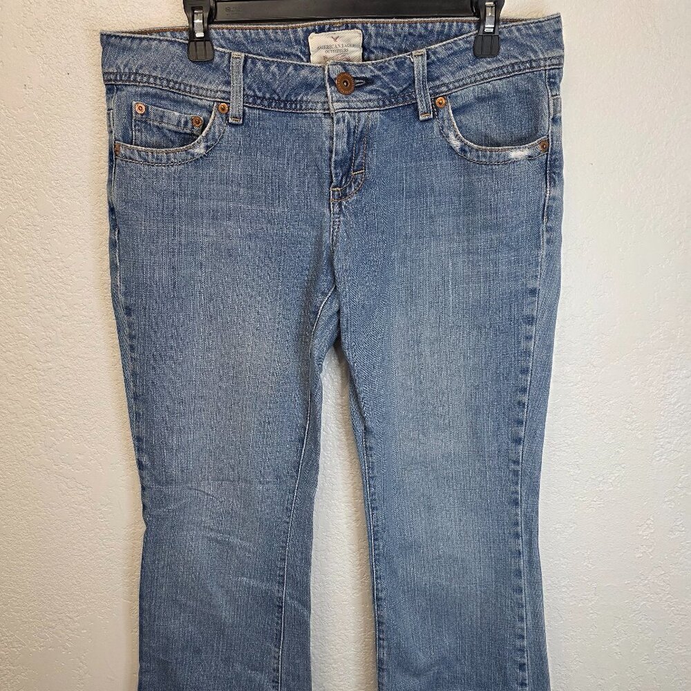 American‎ Eagle Blue Jeans Women’s Size 10 Straight Leg Casual Denim